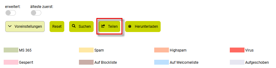 Suche teilen Suche teilen