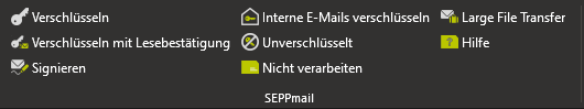 Screenshot des Outlook-Menüs mit COM Add-in