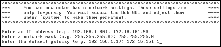 Screenshot Eingabe Subnetz Screenshot Eingabe Subnetz